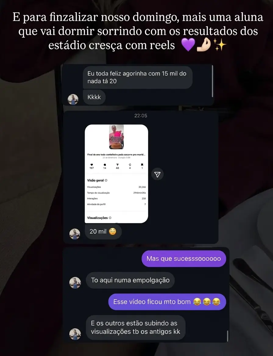 Depoimento de aluna